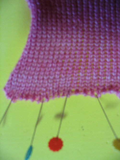 weaving brush cast on edge